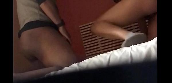  (Old) beautiful Staten Island Latina let me record our hotel romp. Sound is off due to loud background music